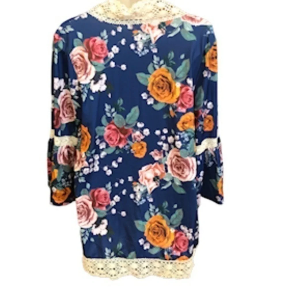 Loveu Dear floral print open front‎ kimono/cardigan